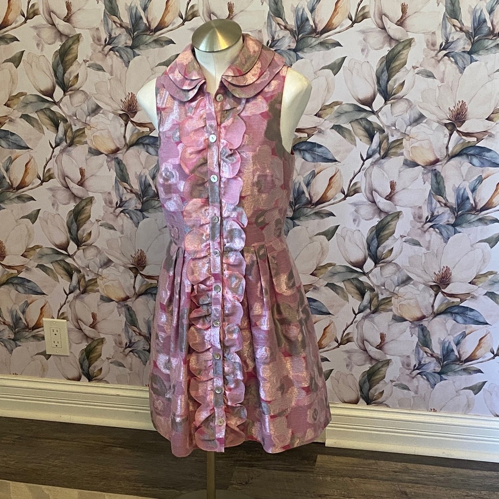 Thread Social Pink and Green Dress